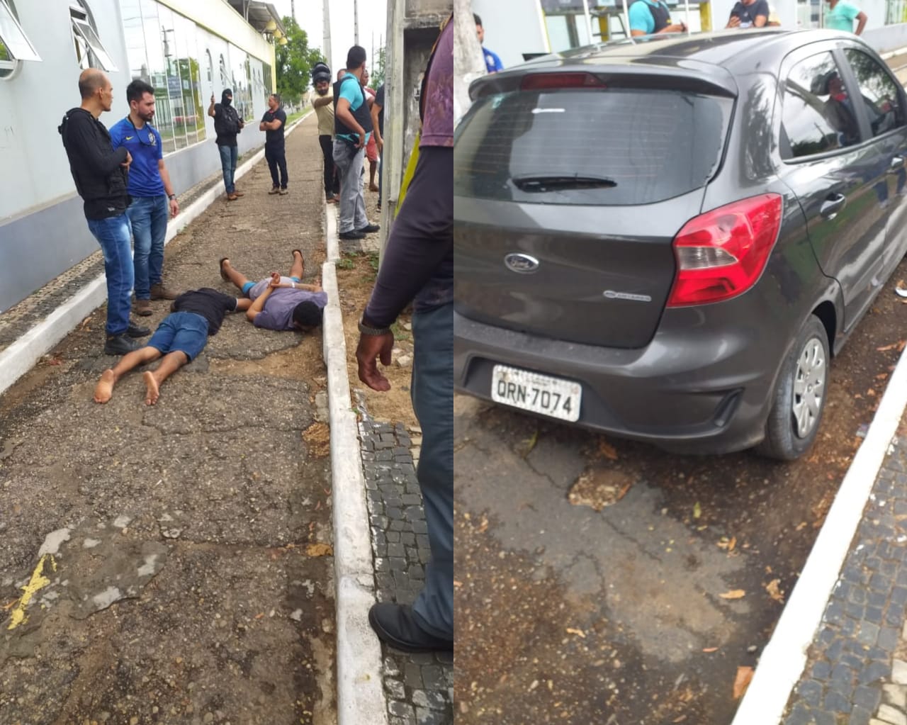 Criminosos são presos após trocarem tiros com a polícia durante perseguição